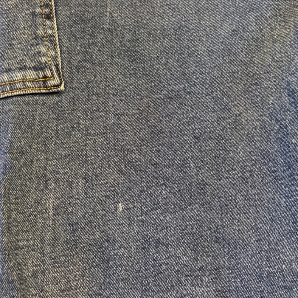 Michael Kors Wide Leg Cargo Jeans Women's 14 Blue Denim Utility Carpenter Pant‎